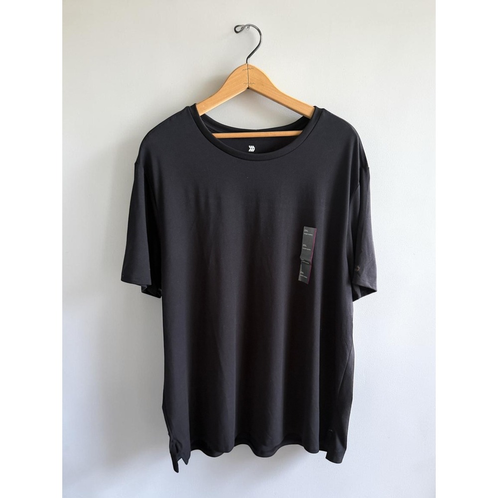 All in Motion Mens XXL Black Short Sleeve Performance T-Shirt Training Top NWT